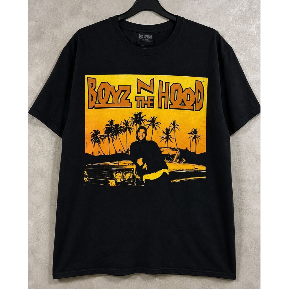Boyz N The Hood Ice Cube Black 90s Movie Hip Hop Graphic T-Shirt Mens Large